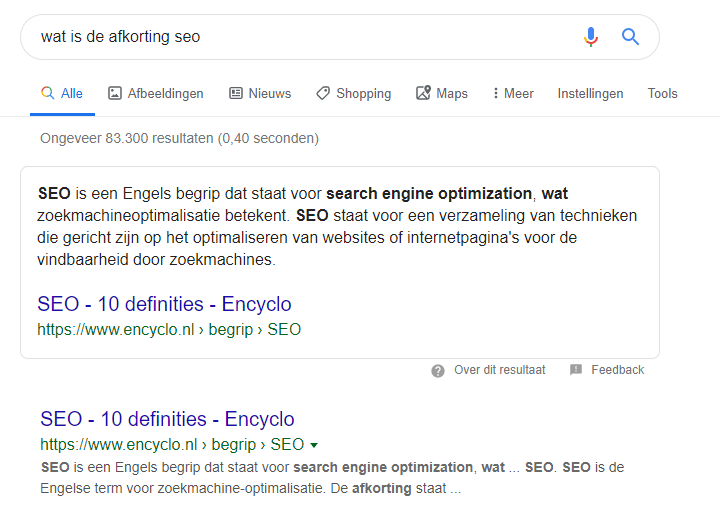 Met featured snippets zorg je voor een betere online vindbaarheid in 2020